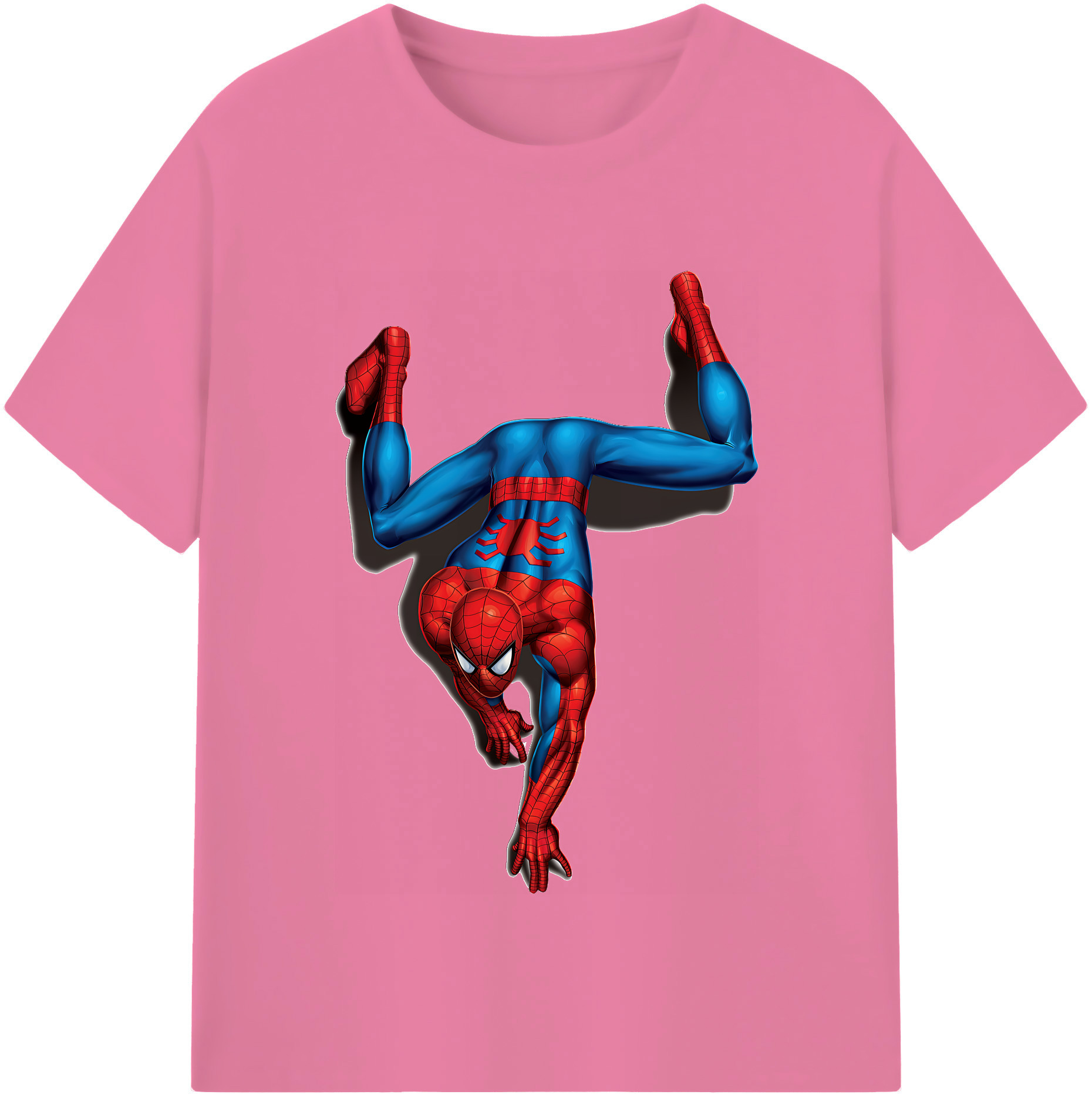 （画像用） Spider Man スパイダーマン 綿100％半袖Tシャツ（フロントプリント）